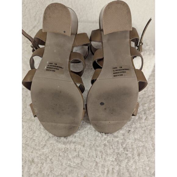 Franco Sarto Maisy Women’s Brown Leather Strap Heel Shoes Pumps Size 9.5 M -W04 - Picture 6 of 10